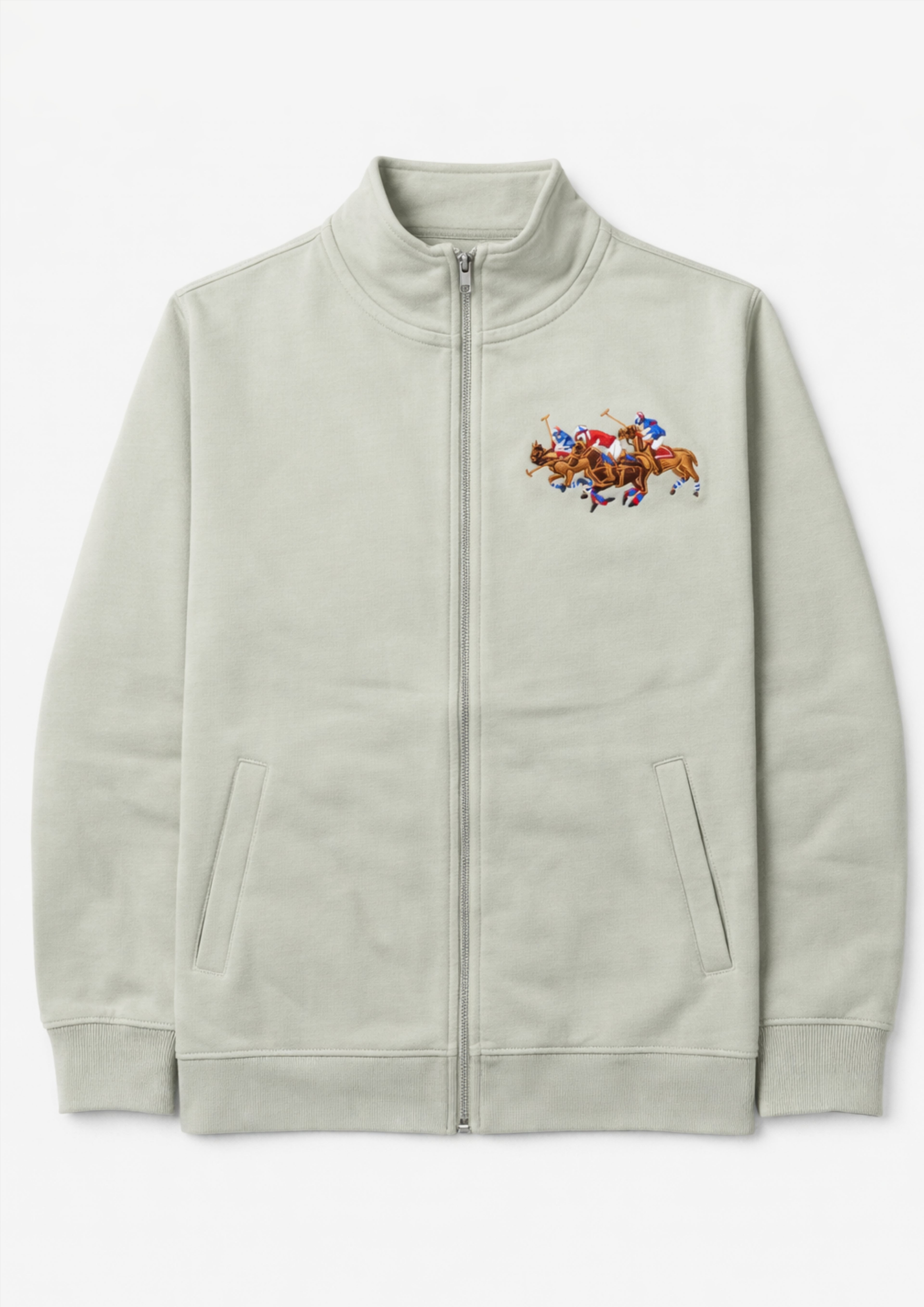 Premium Polo Unisex Cream Zipper