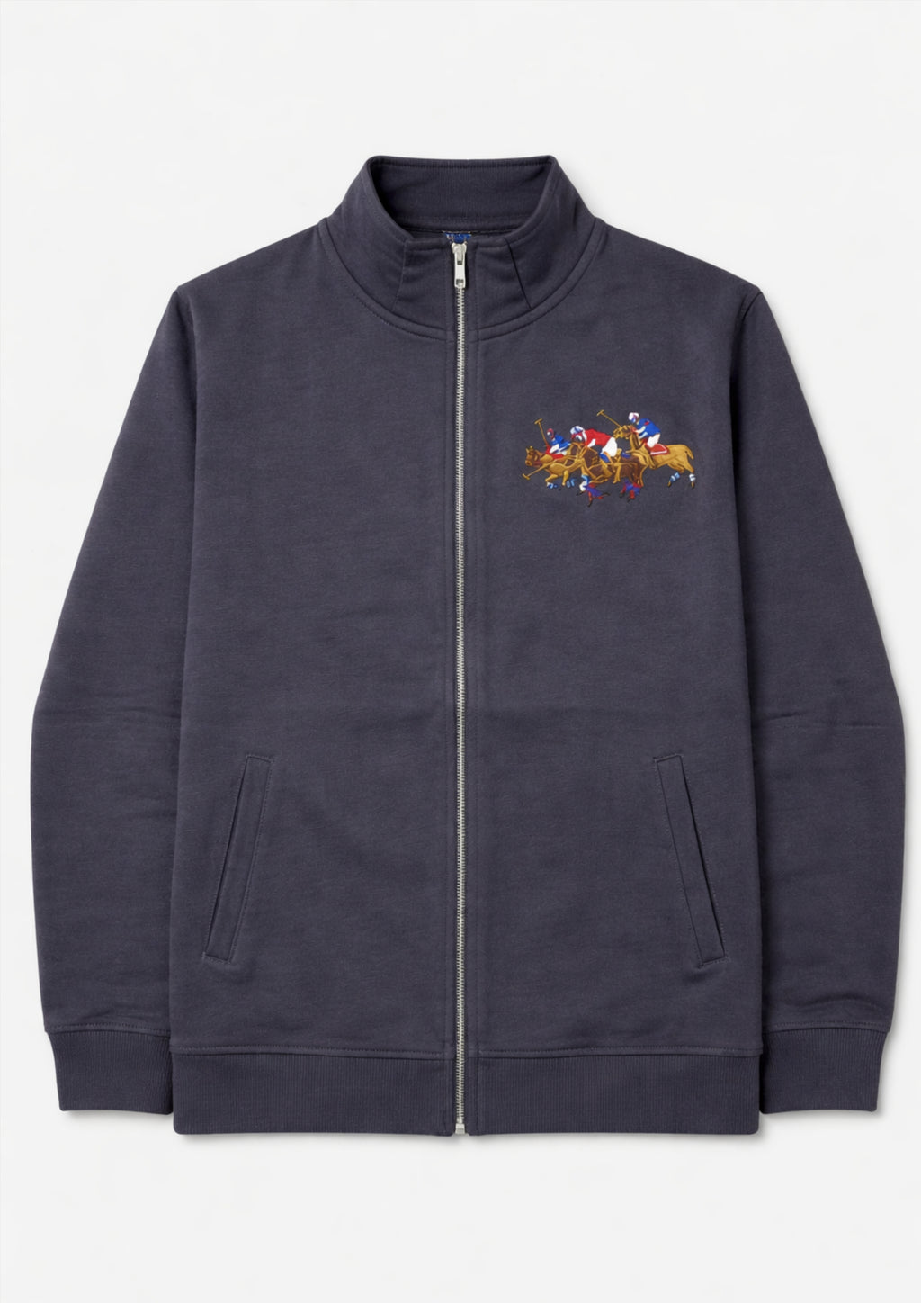 Premium Polo Unisex Charcoal Zipper