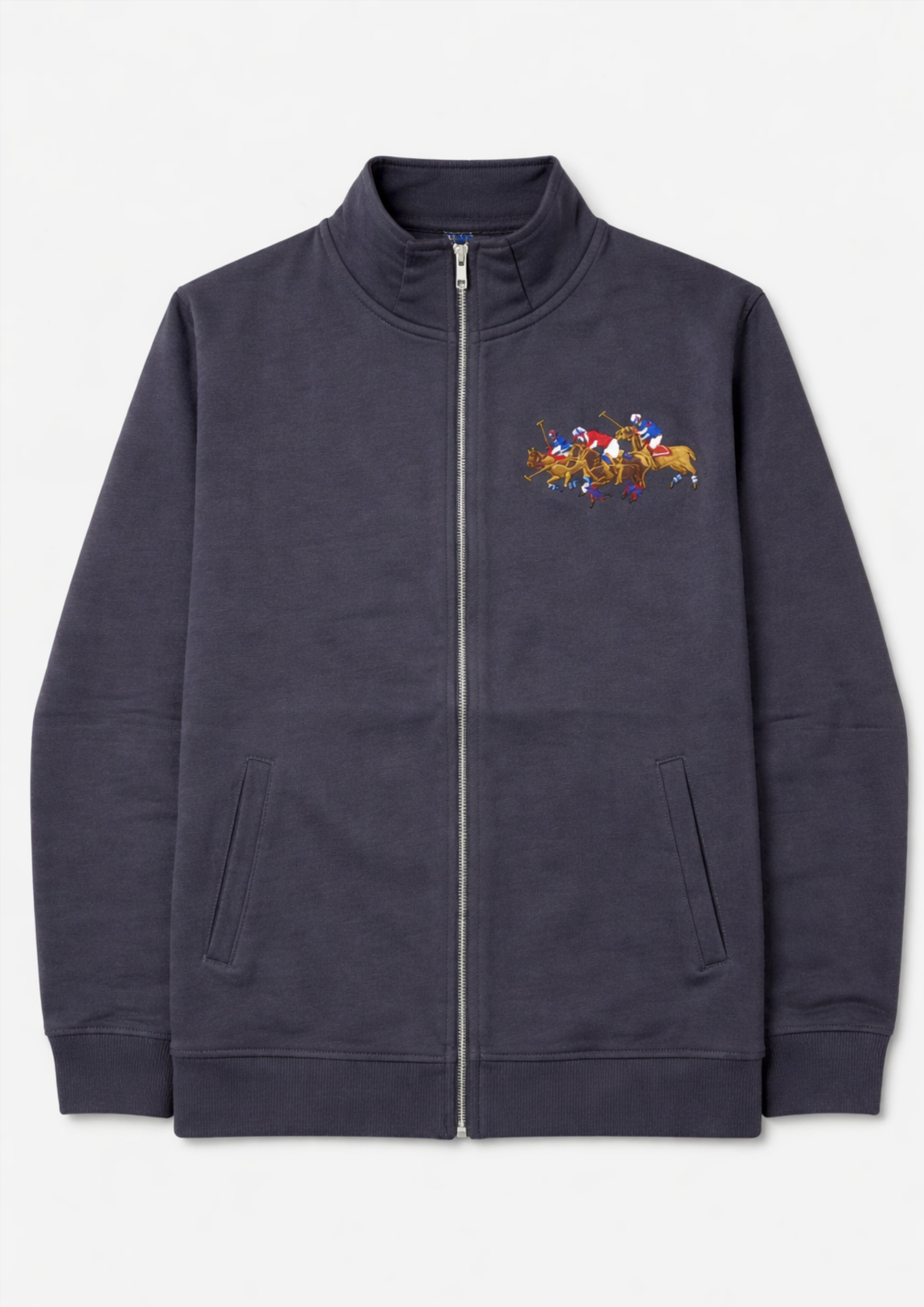 Premium Polo Unisex Charcoal Zipper