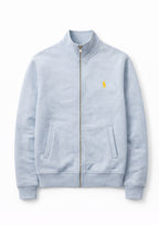 Polo Unisex Light Blue Zipper