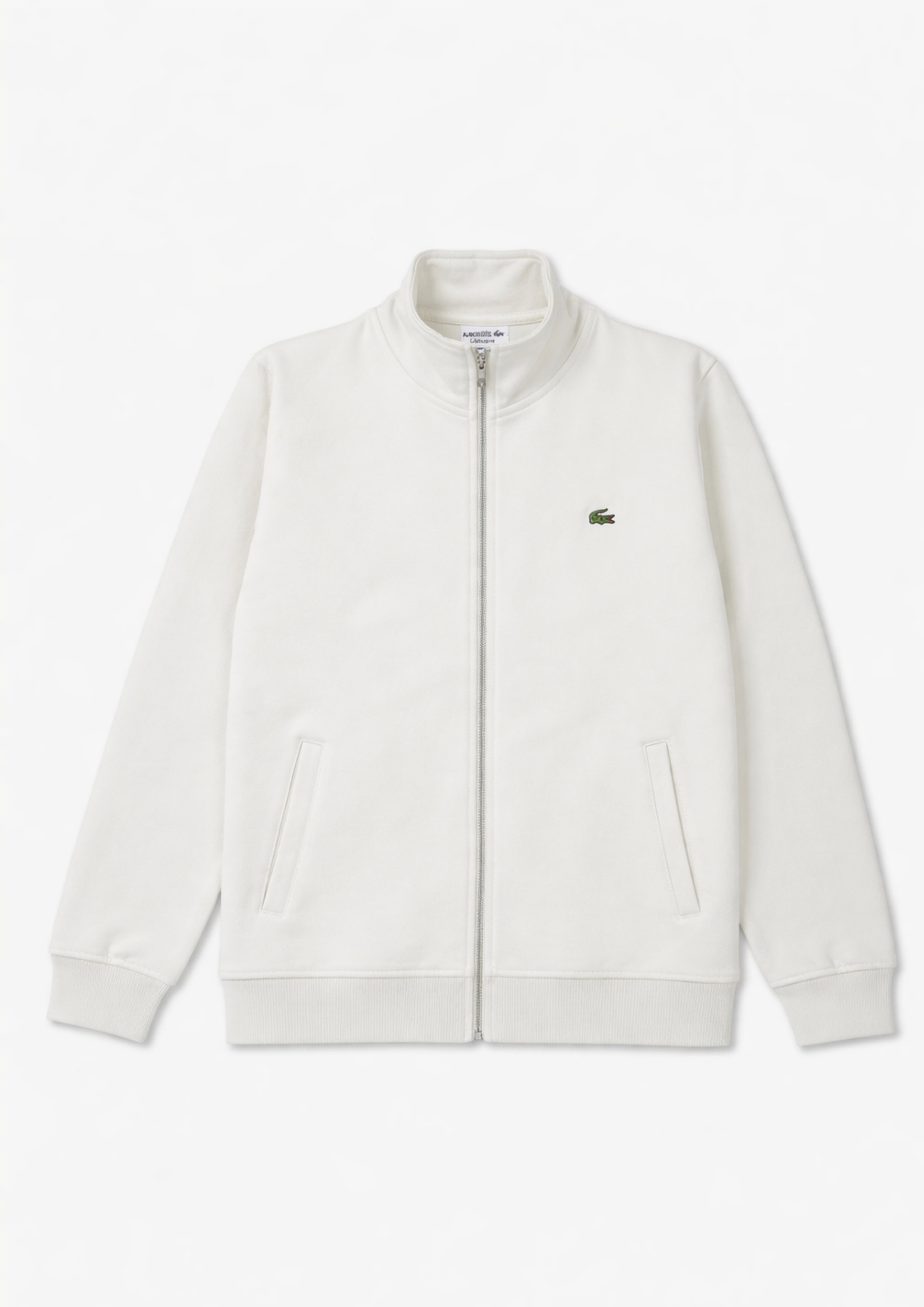 Lacoste Unisex White Zipper
