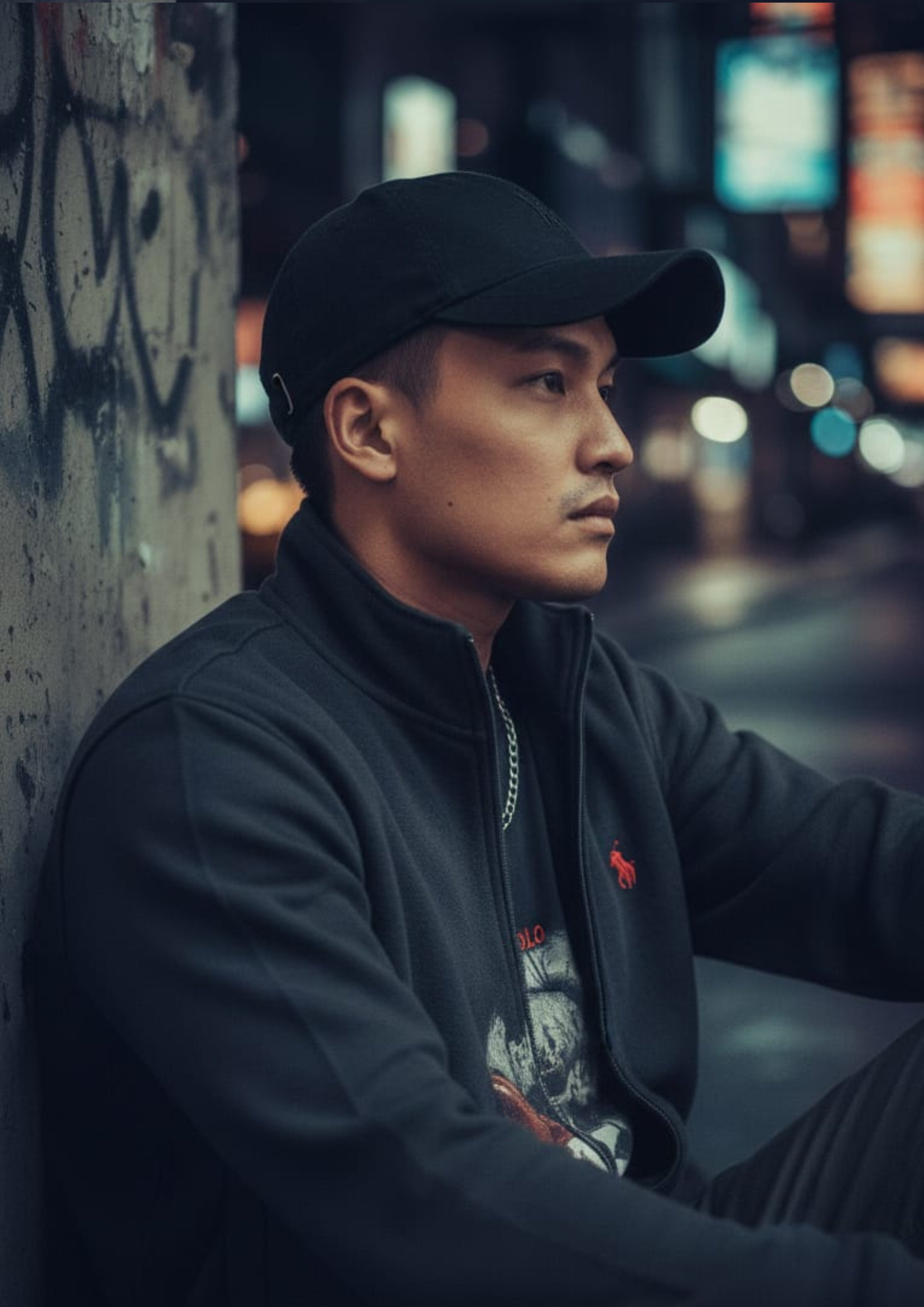 Polo Unisex Charcoal Zipper