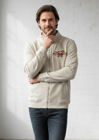 Premium Polo Unisex Cream Zipper