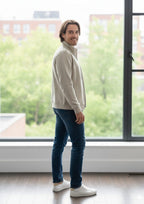 Premium Polo Unisex Cream Zipper