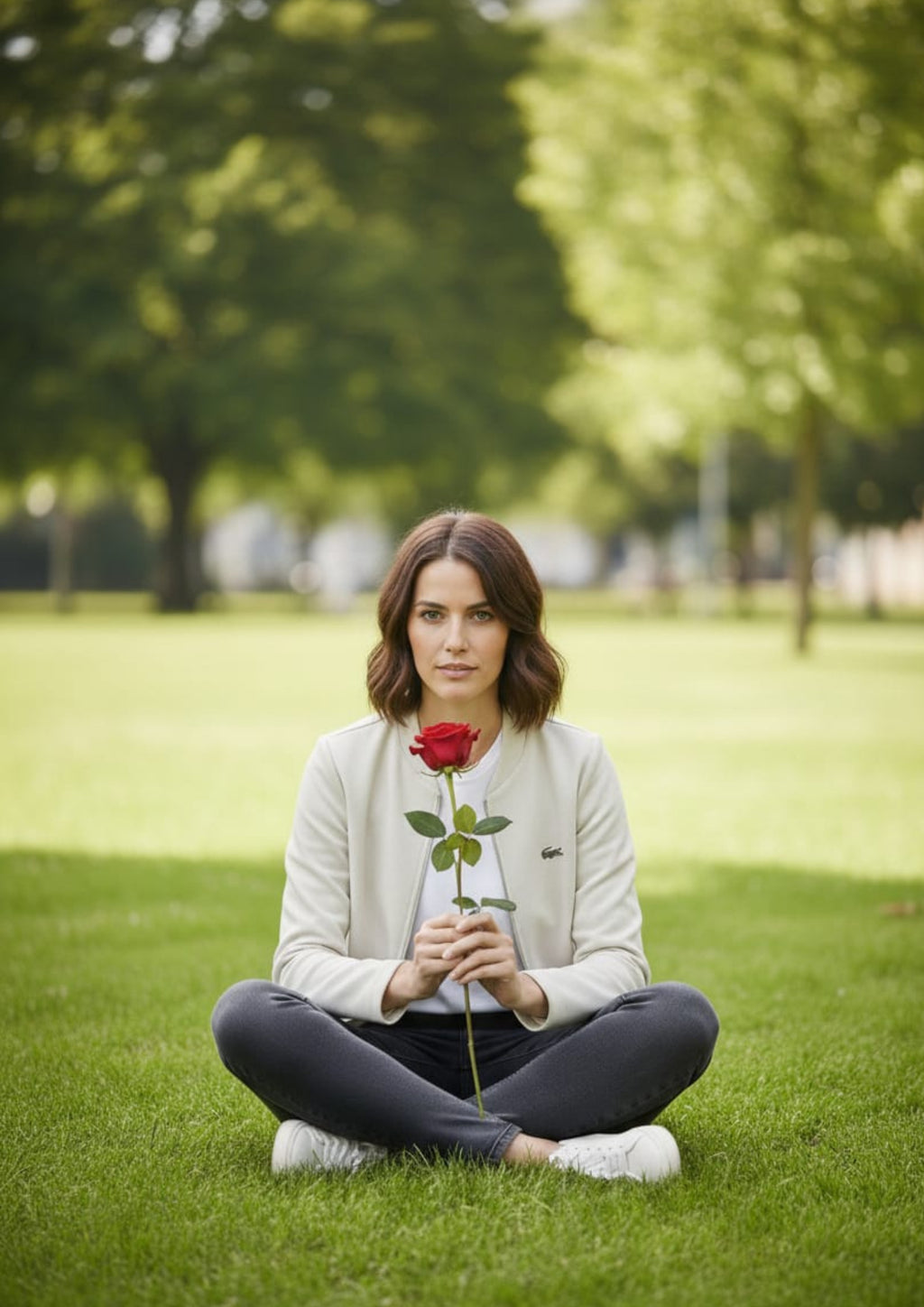 Lacoste Unisex White Zipper