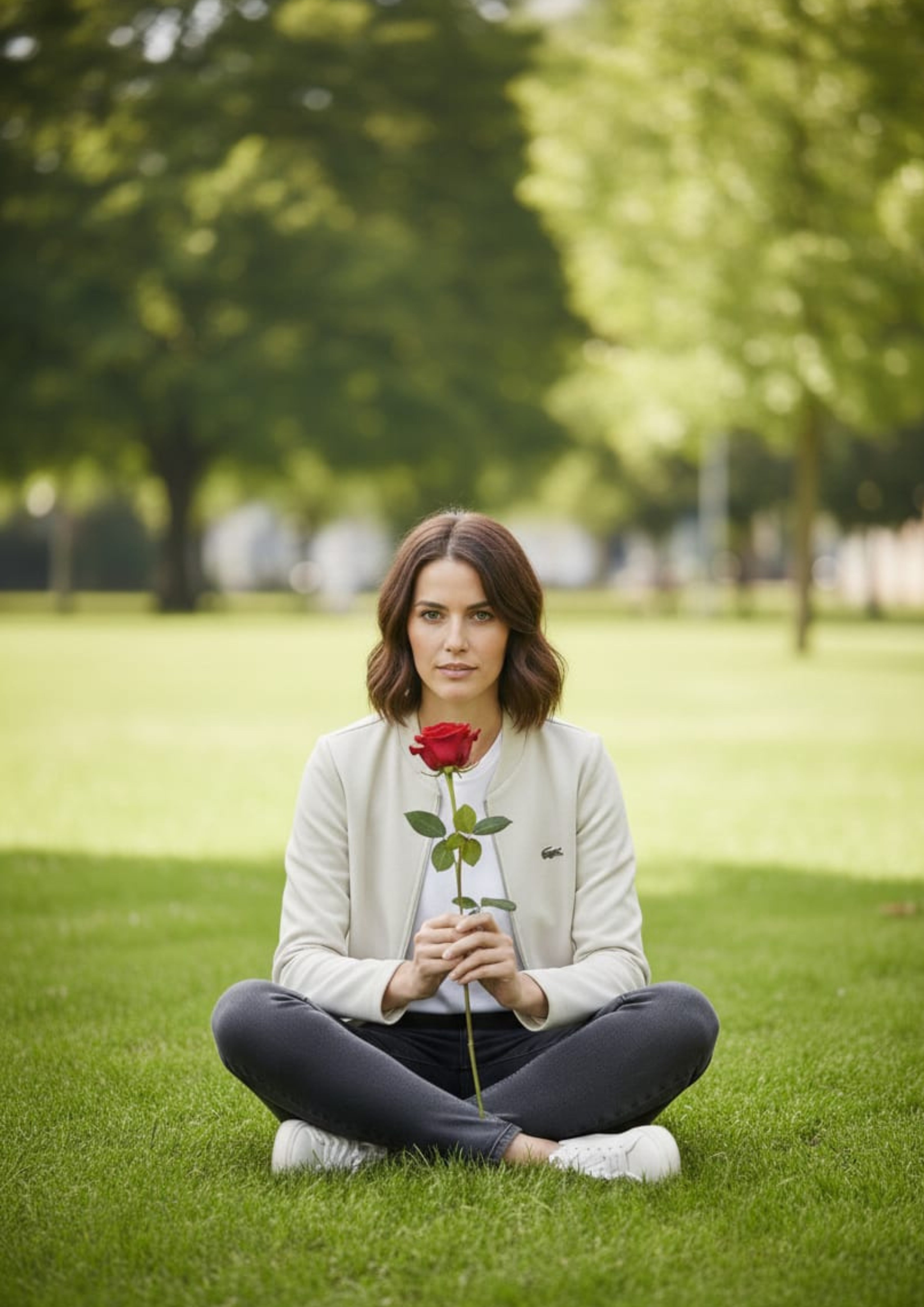 Lacoste Unisex White Zipper