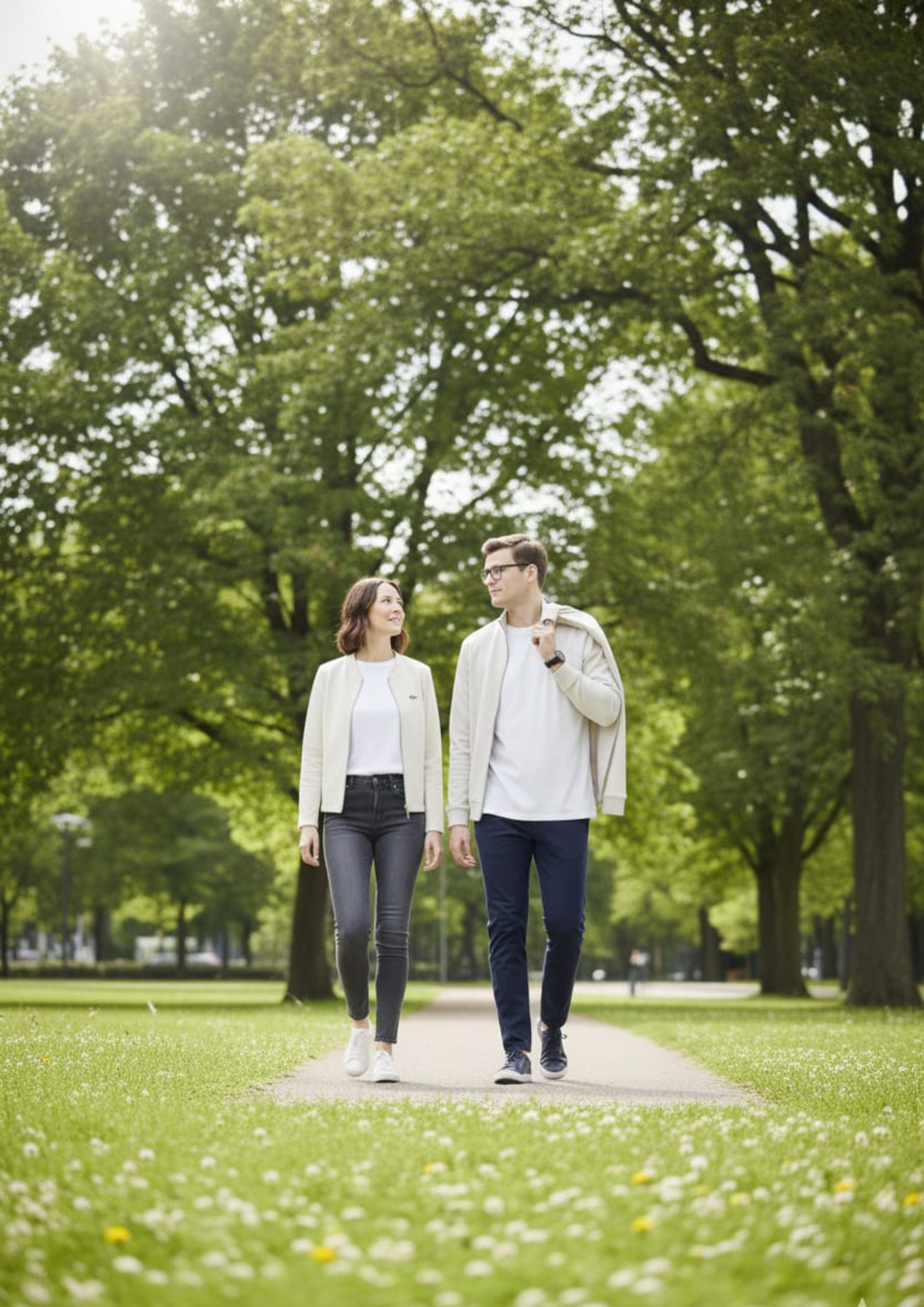 Lacoste Unisex White Zipper