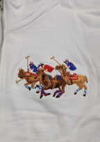 Premium Polo Unisex White Zipper