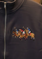 Premium Polo Unisex Charcoal Zipper