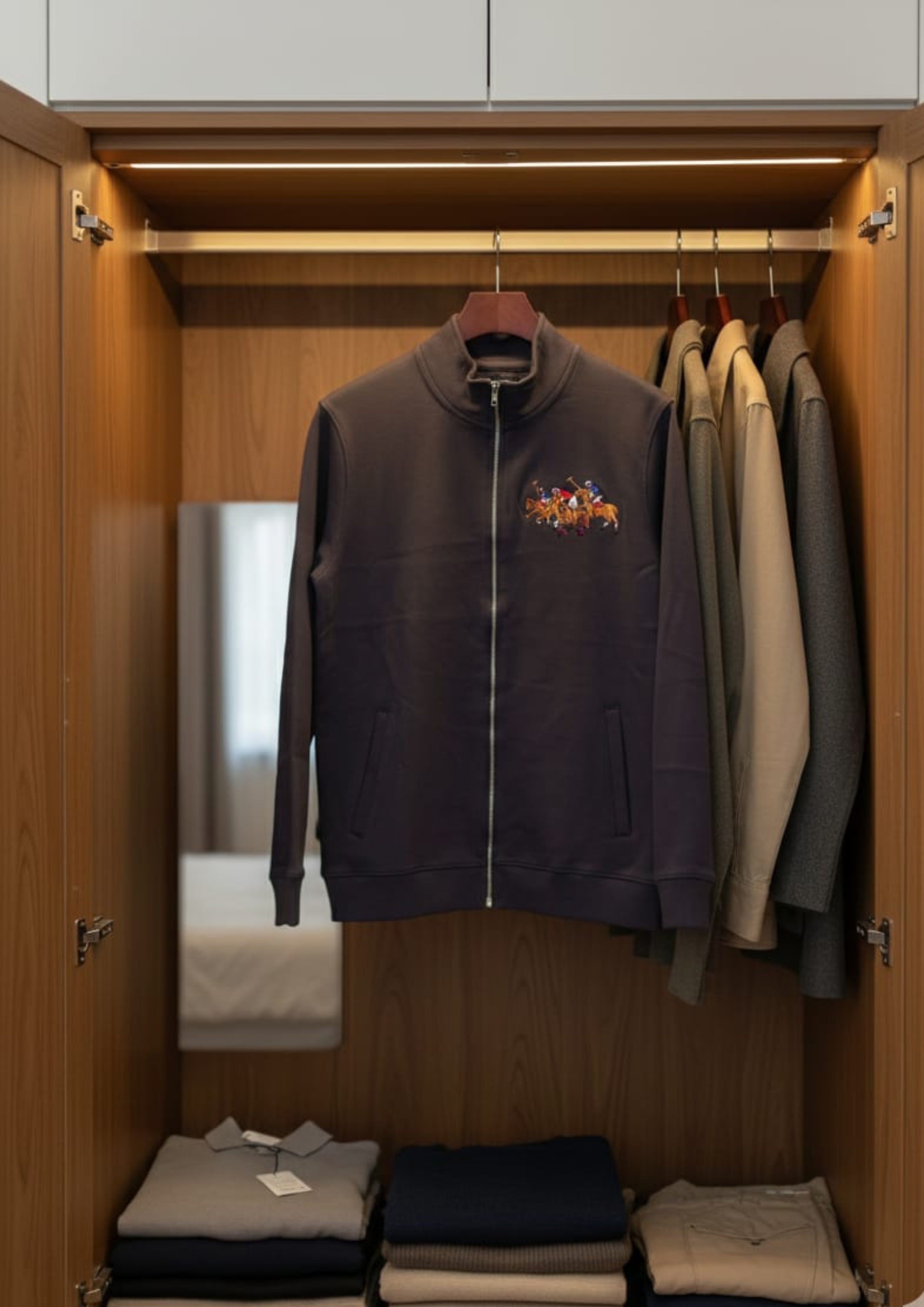 Premium Polo Unisex Charcoal Zipper