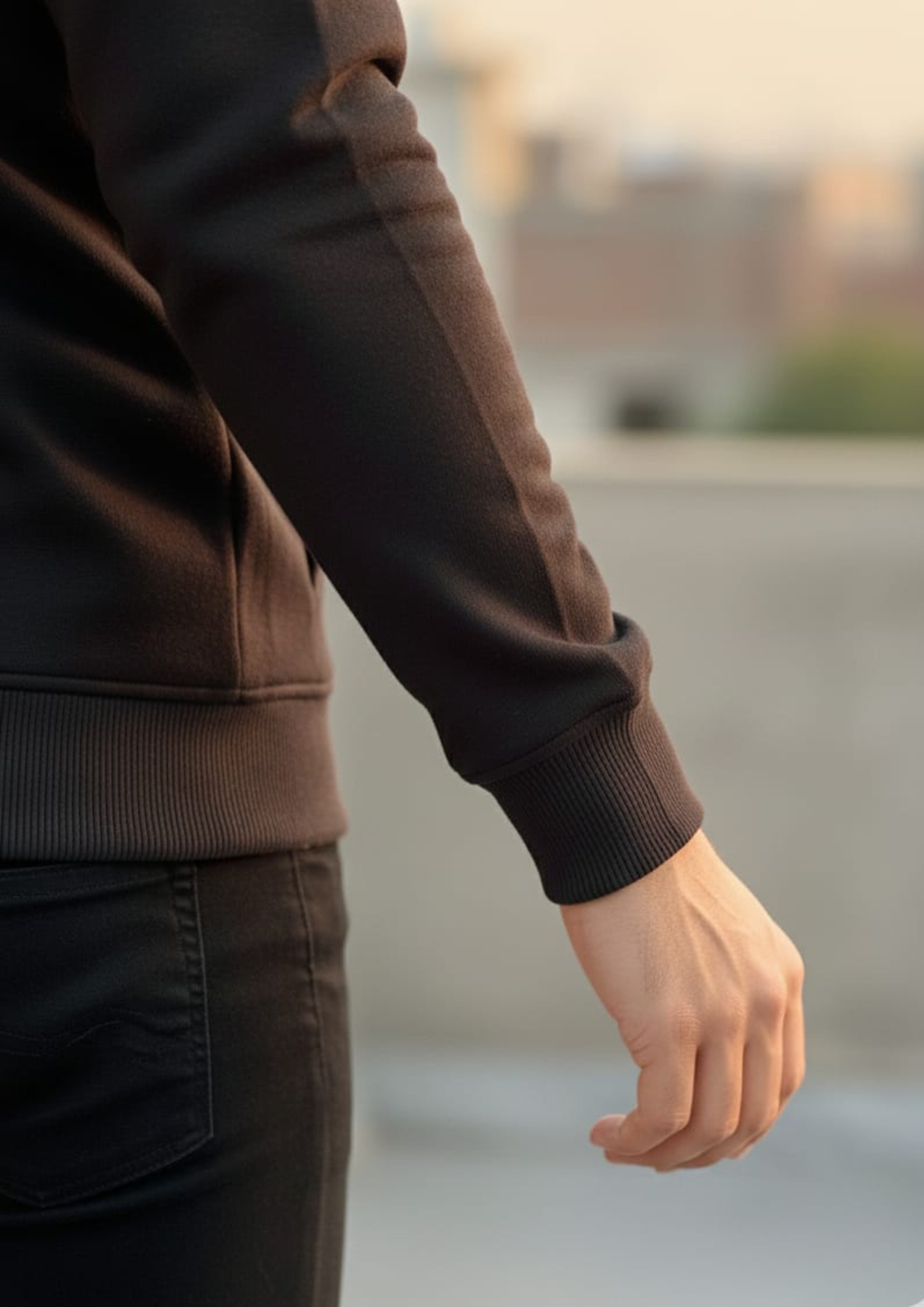 Premium Polo Unisex Black Zipper