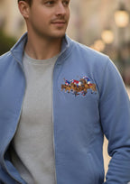 Premium Polo Unisex Royal Blue Zipper