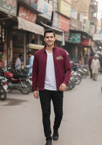 Premium Polo Unisex Maroon Zipper