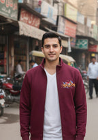 Premium Polo Unisex Maroon Zipper