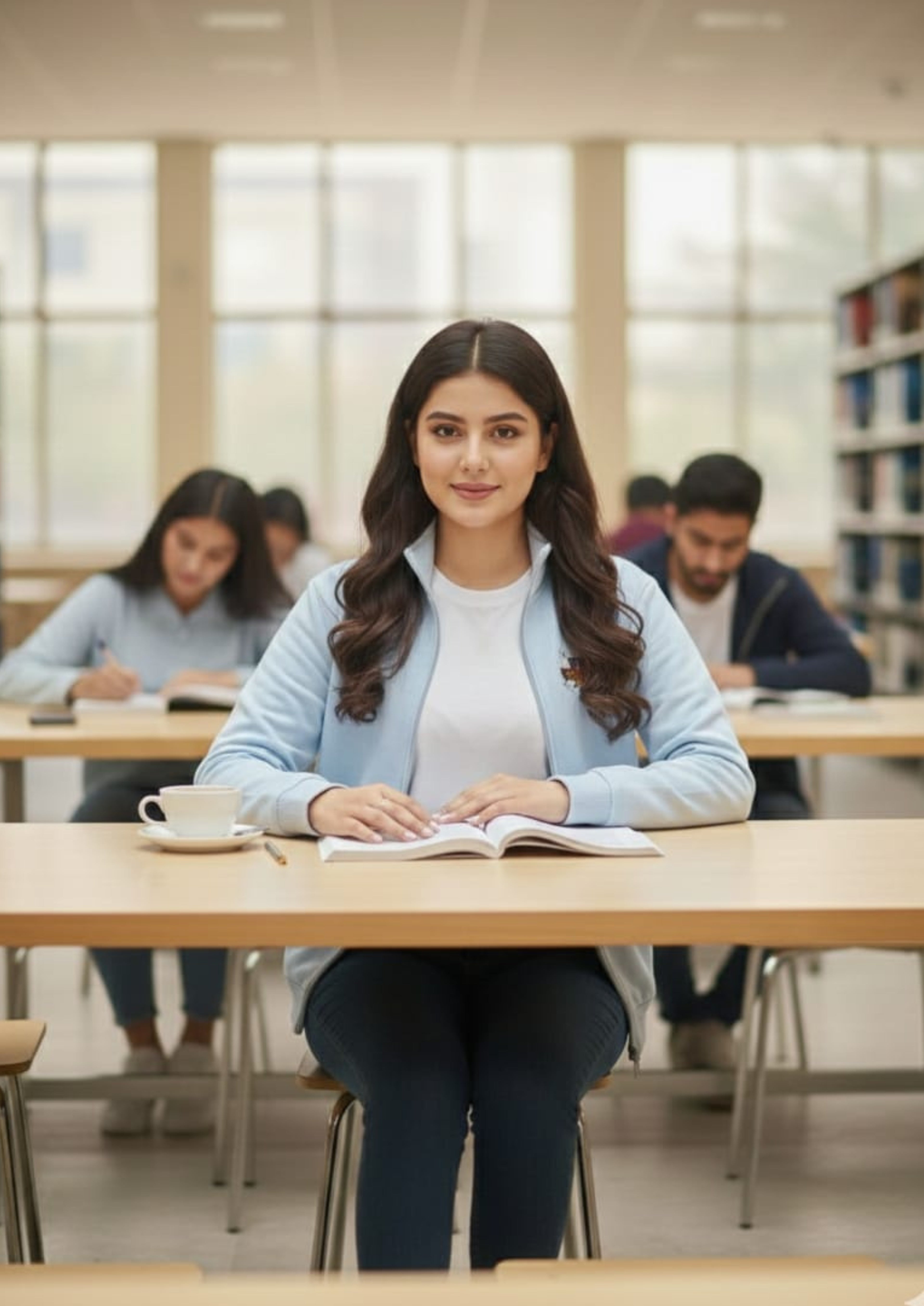 Premium Polo Unisex Light Blue Zipper