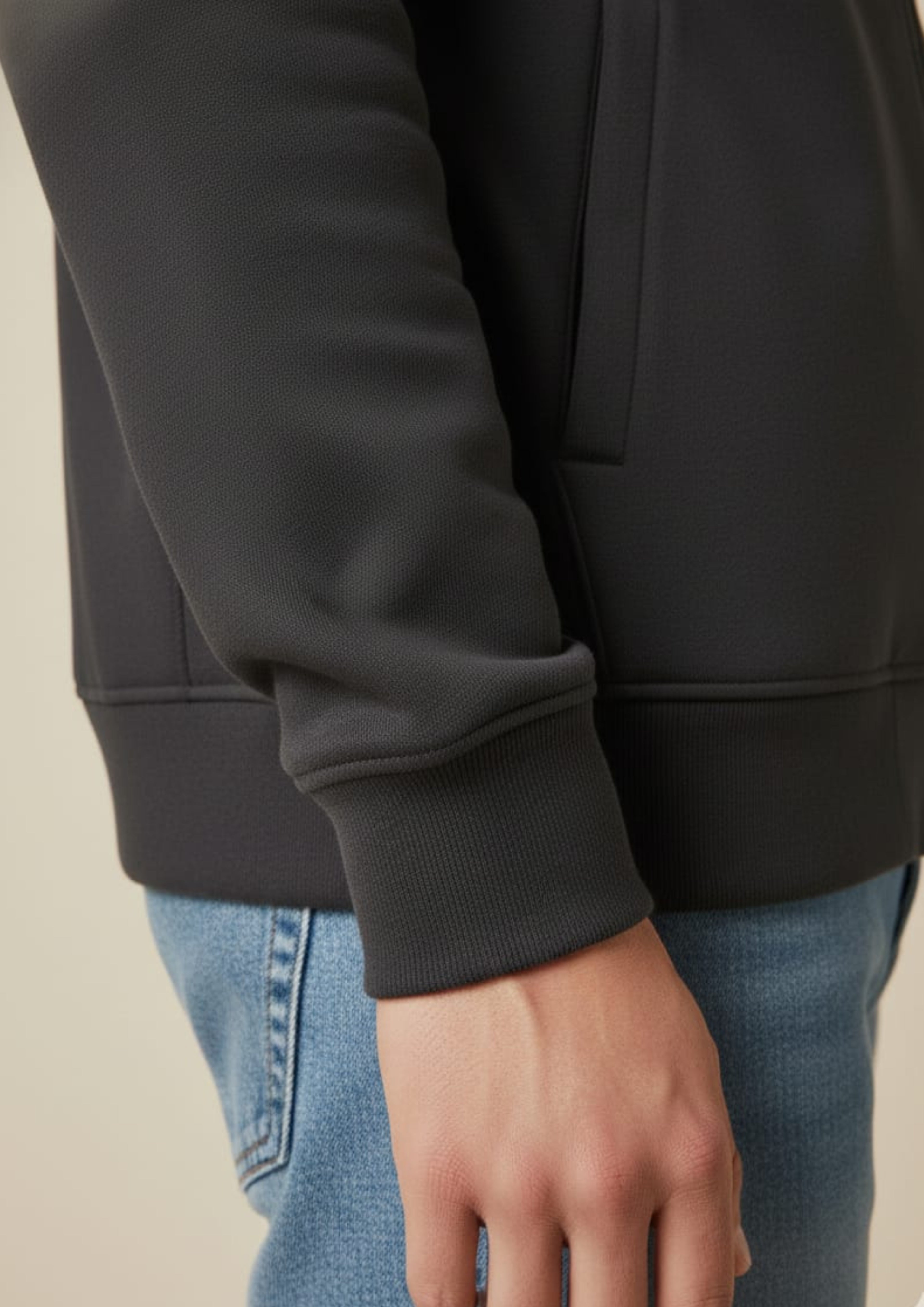 Lacoste Unisex Charcoal Zipper