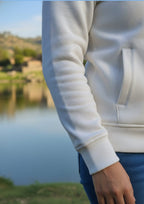 Polo Unisex White Zipper