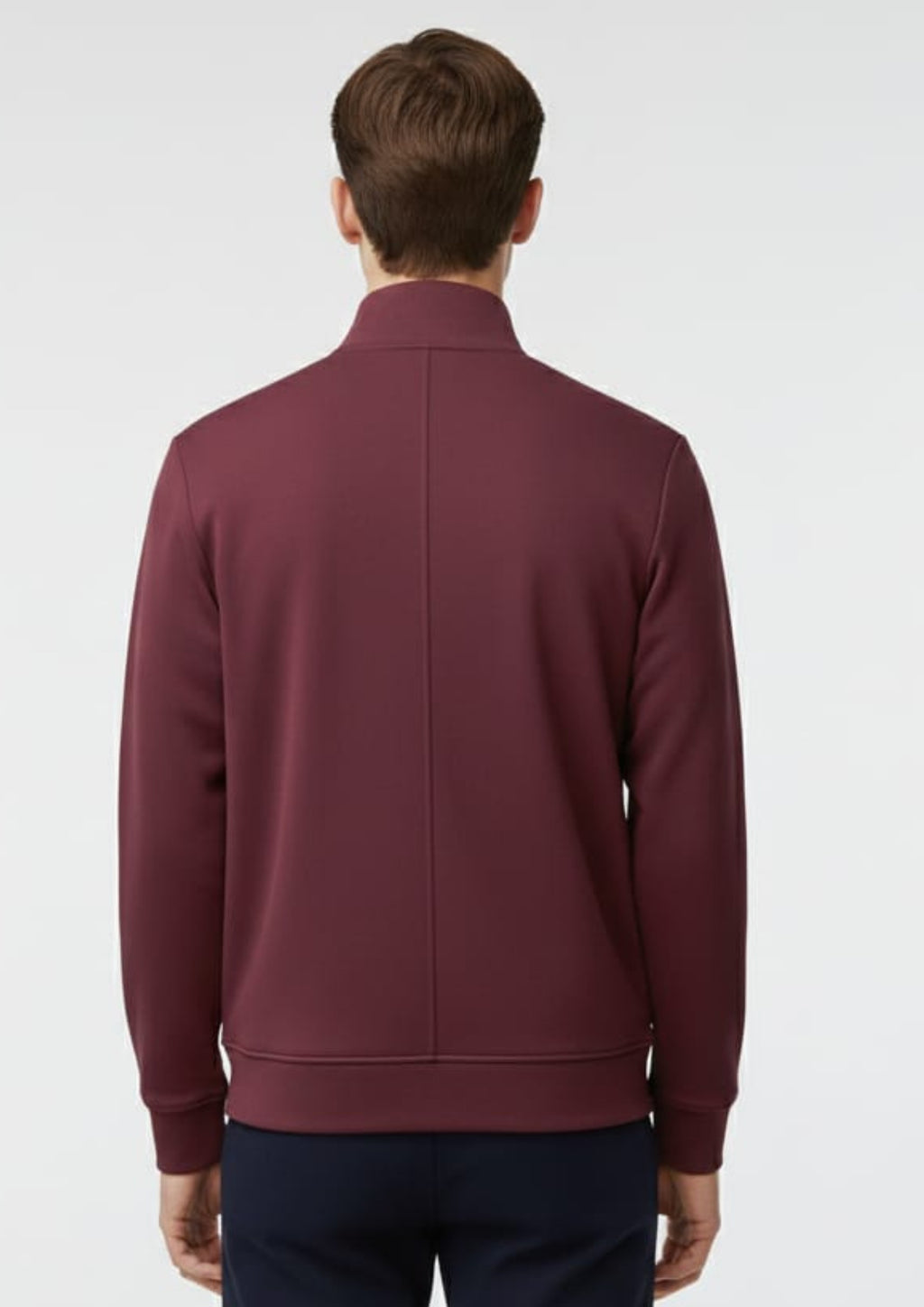 Lacoste Unisex Maroon Zipper