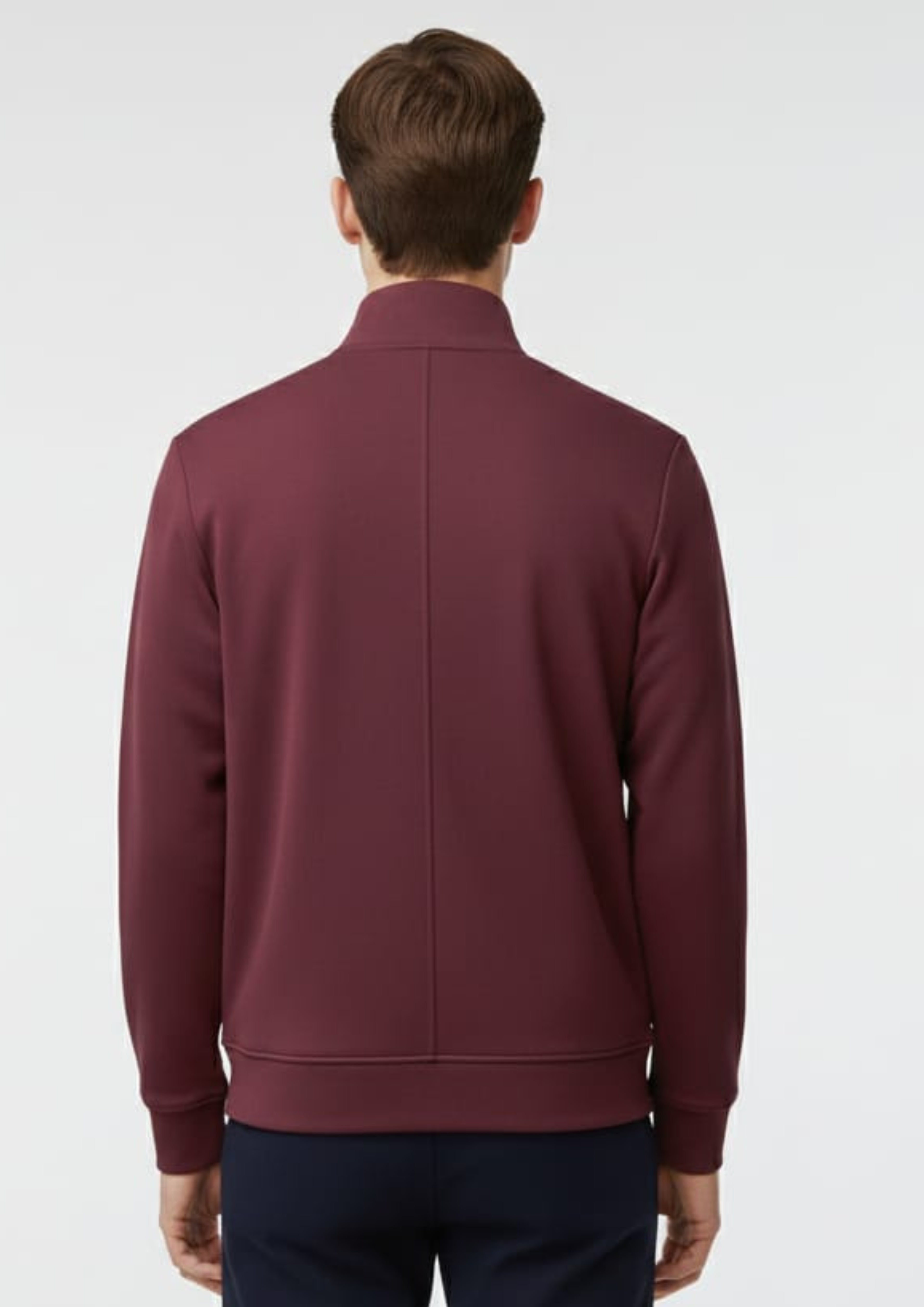 Lacoste Unisex Maroon Zipper