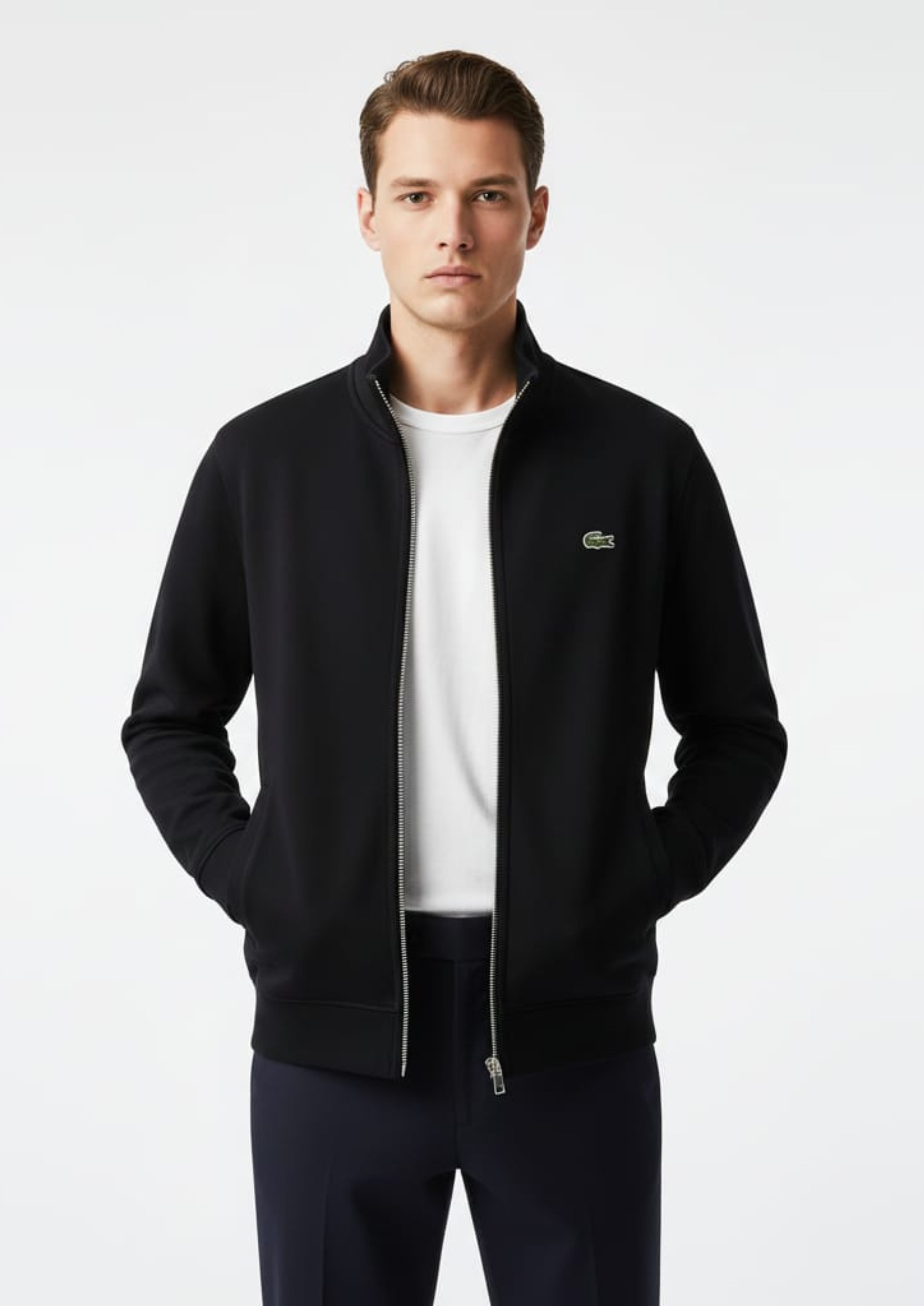 Lacoste Unisex Black Zipper