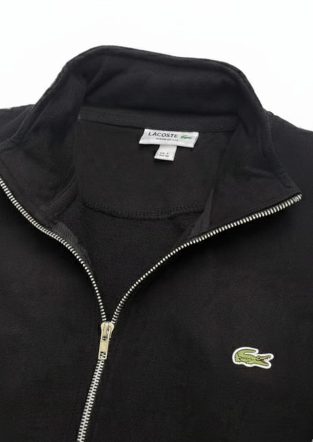 Lacoste Unisex Black Zipper