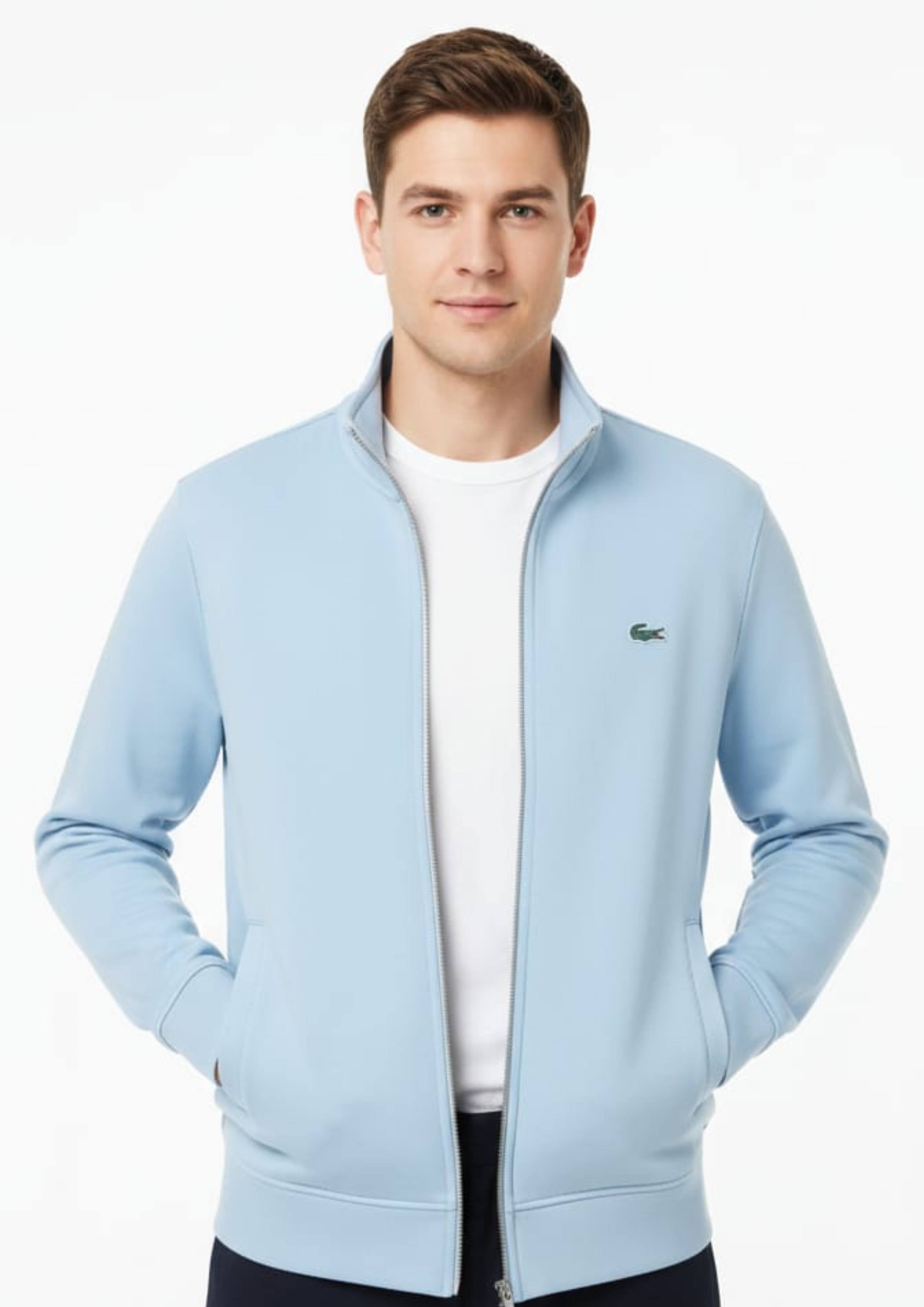 Lacoste Unisex Light Blue Zipper