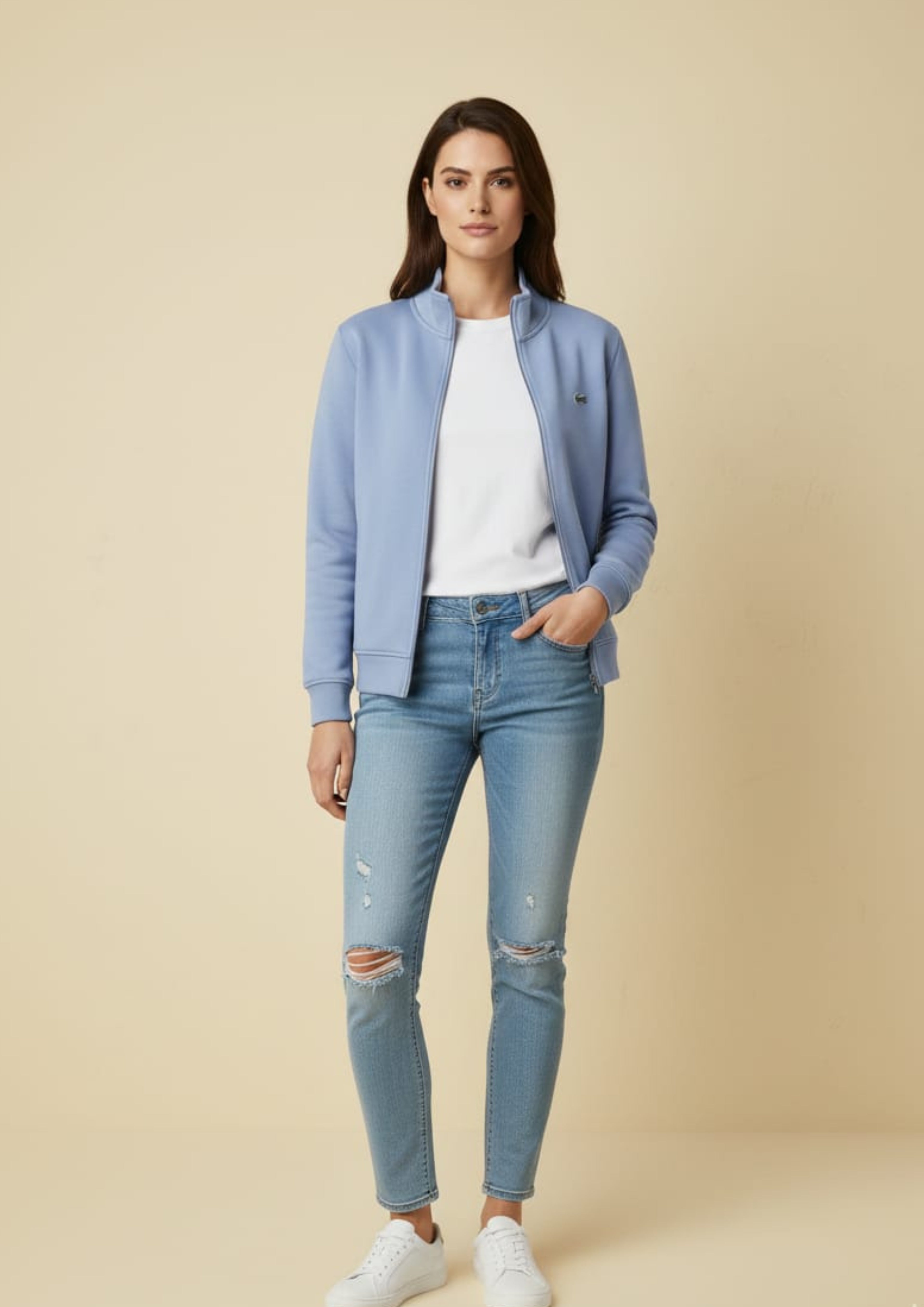 Lacoste Unisex Royal Blue Zipper