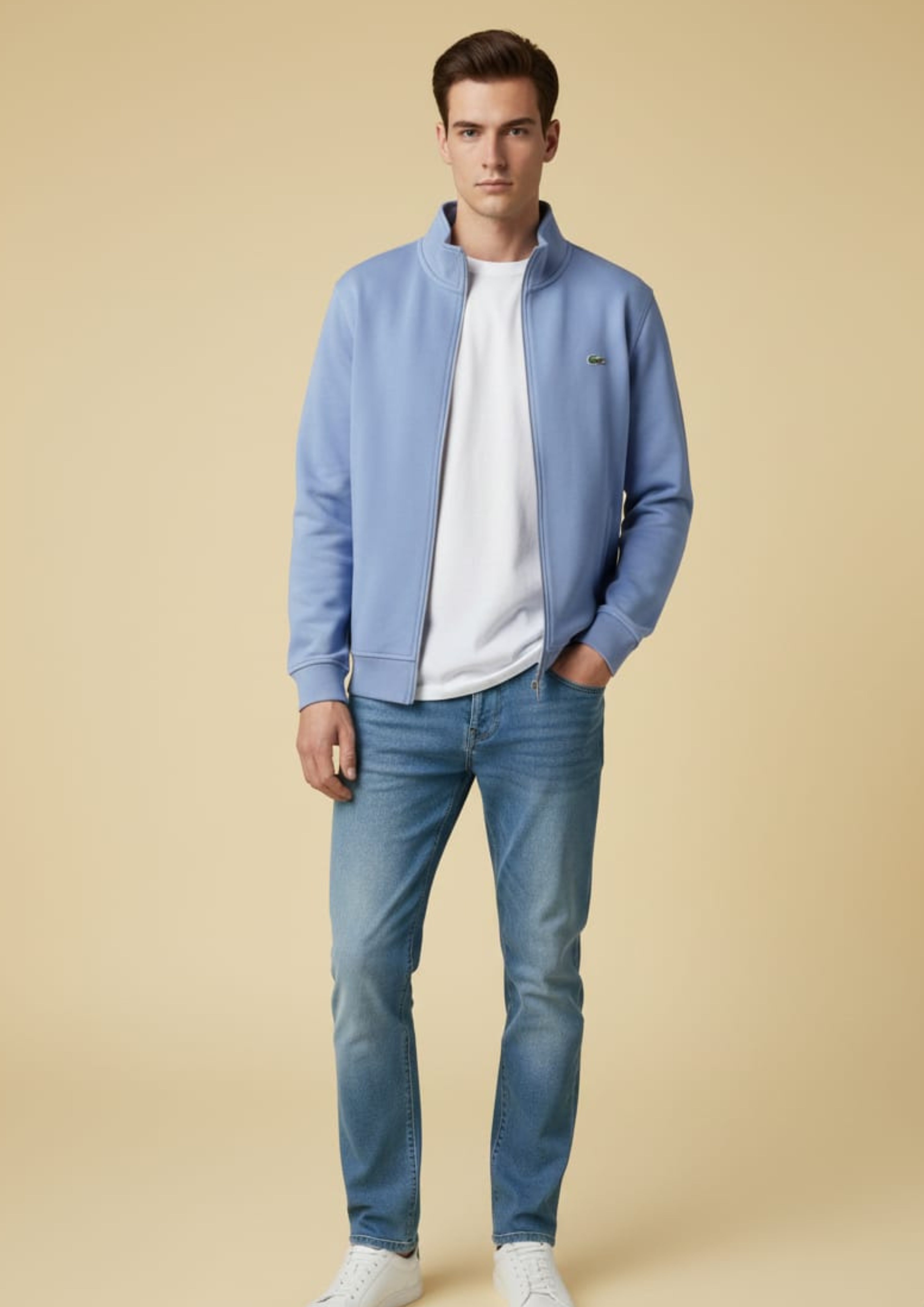 Lacoste Unisex Royal Blue Zipper