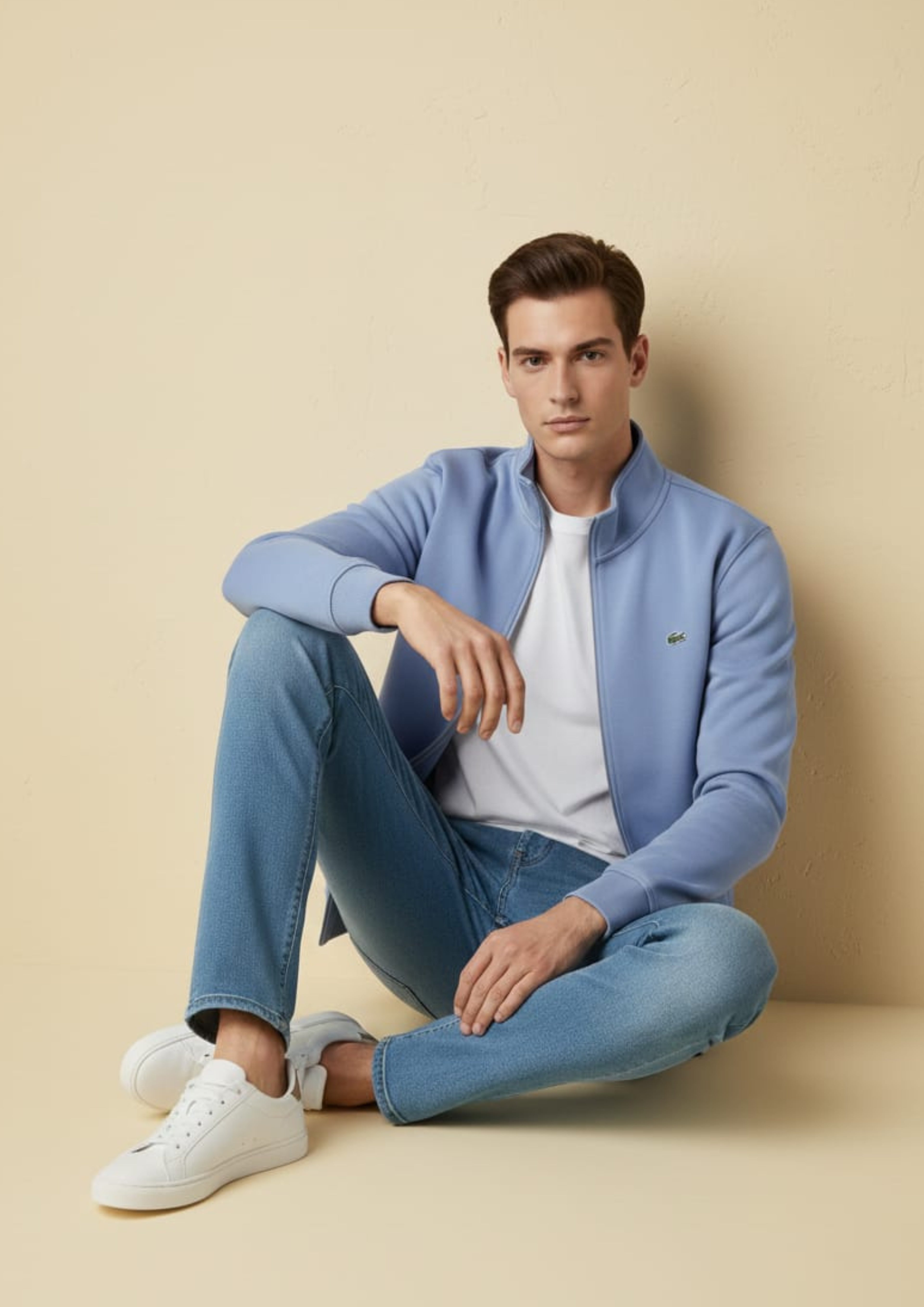 Lacoste Unisex Royal Blue Zipper